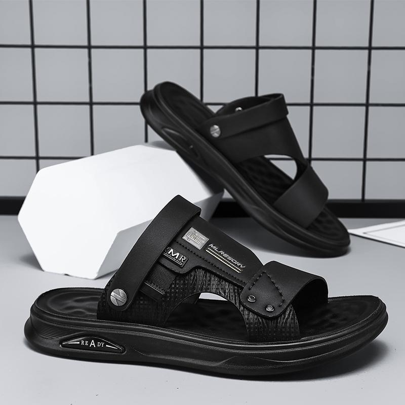 Mens Casual Sandals Summer Outdoor Waterproof Comfortable Beach Shoes Fashion Male Dual-purpose Sports Driving Slippers