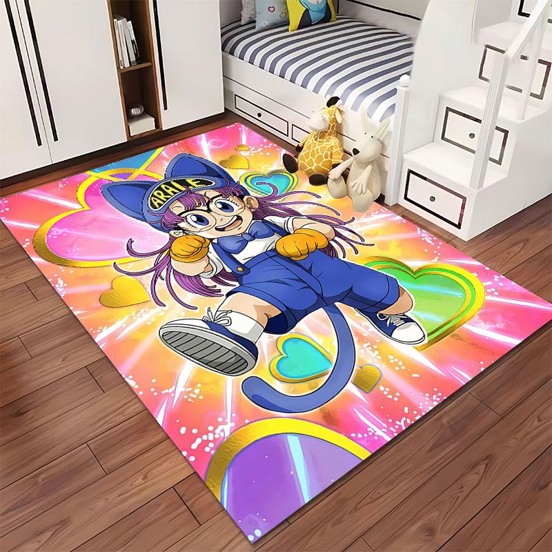 Arale Character Colorful Carpet suitable as a non-slip mat for the living room or bedroom sofa
