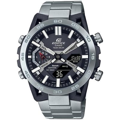 Мужские часы EDIFICE ECB-2000YD-1AJF [EDIFICE sospensione ECB-2000 Series] Круглые серебряные