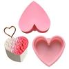 Heart Shaped Cake Mold Nonstick Silicone Baking Ice Cream Pudding Mousse Jelly Chocolate Easy Release Baking Mold for Valentine's Day Weddings
