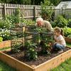 Pop-Up Garden Mesh Protector Folding Insect Barrier Netting Plant Cover  Garden