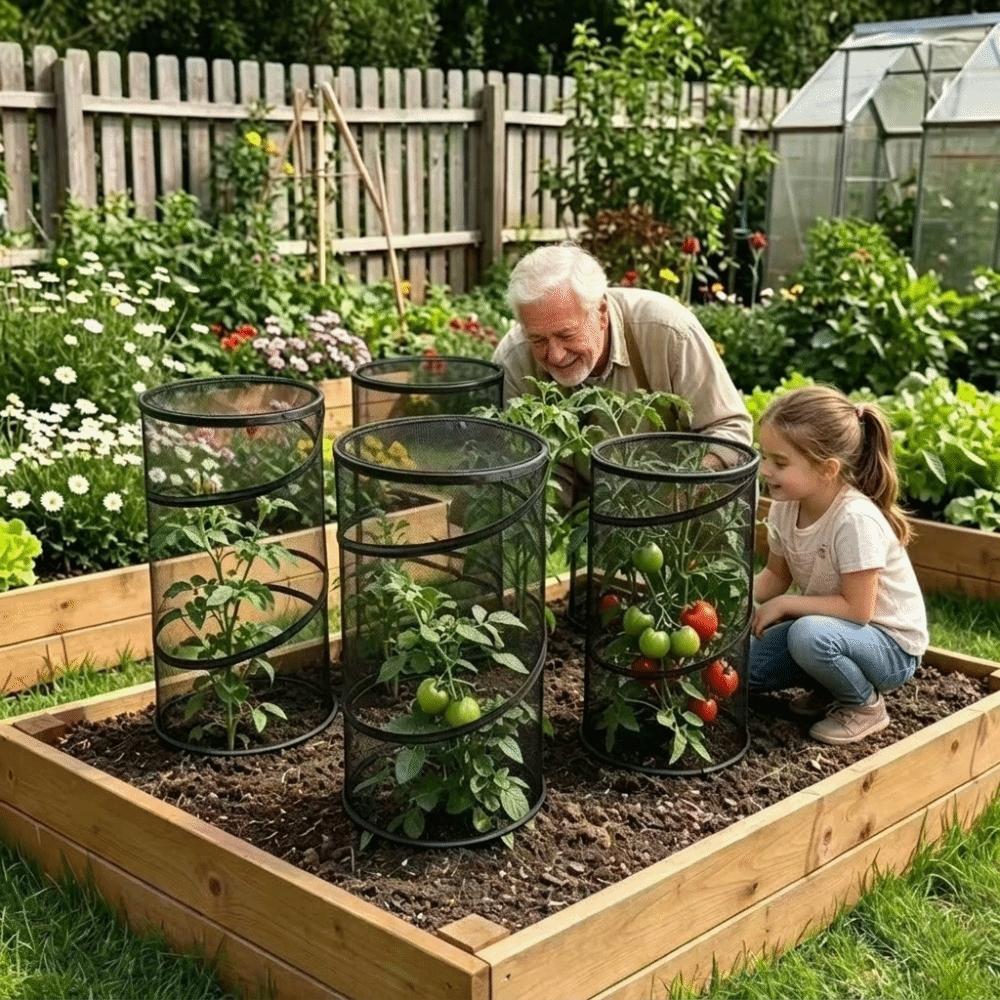 Pop-Up Garden Mesh Protector Folding Insect Barrier Netting Plant Cover Garden