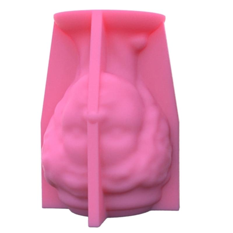 Large Snake Lady Head Gypsum Silicone Molds Storage Box Mold for Making Succulent Plant Flower Candle Holder