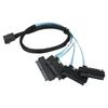 Кабель SFF 8643 to 4 SAS 29P, высокоскоростной кабель 12 Гбит/с SFF 8643 to SATA для жестких дисков сервера, 1,6 фута