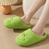 New Thick-soled Shoes Thick Non-slip Cute Home Christmas Grinch Women Warm Winter Cotton Slippers for Couples Men An Soft-soled