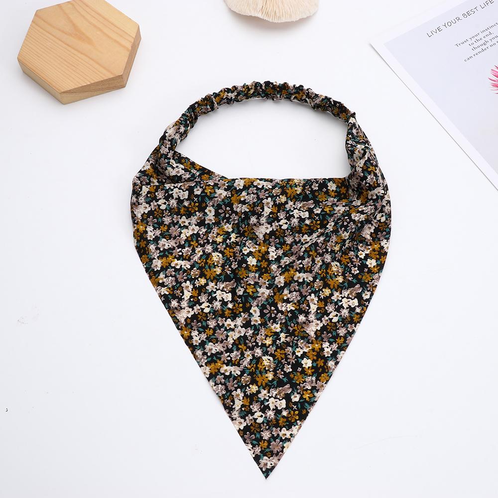 Платок с цветочным принтом, повязка на голову, женские повязки на голову, эластичная резинка для волос, шарф для волос для женщин, головной платок