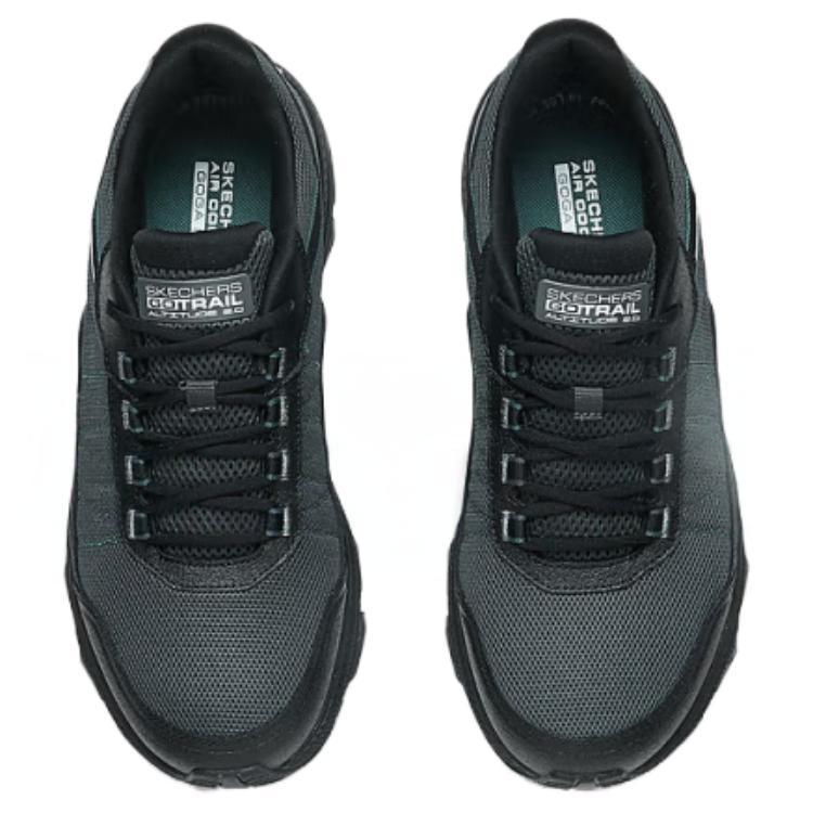 Skechers Go Run Trail Удобные Модные Прочные Низкие Беговые Кроссовки Мужские кроссовки Черный Серый 220756-BKCC