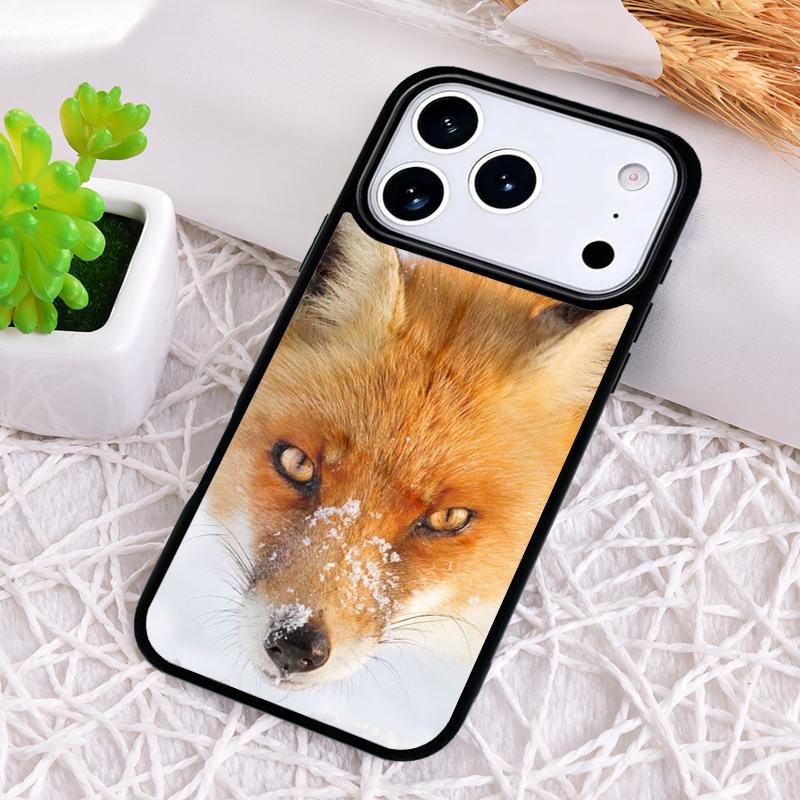 Чехол для телефона Snow Fox Animal с защитой от ударов для iPhone 17 Air 16e 15 11 12 14 13 Pro Max Cover Coque