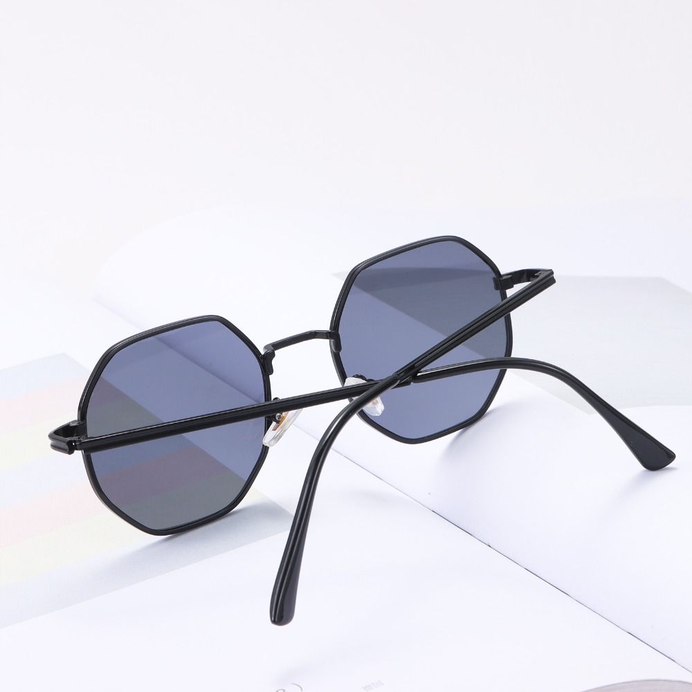 Аксессуары для весенних каникул, мужские солнцезащитные очки, шестиугольные солнцезащитные очки для женщин, многоугольные солнцезащитные очки