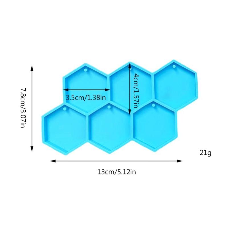 Шестигранные серьги, силиконовая форма, глянцевая серьга, кулон, ювелирные изделия, форма из смолы, брелок, кулон, эпоксидная форма для литья, инструмент