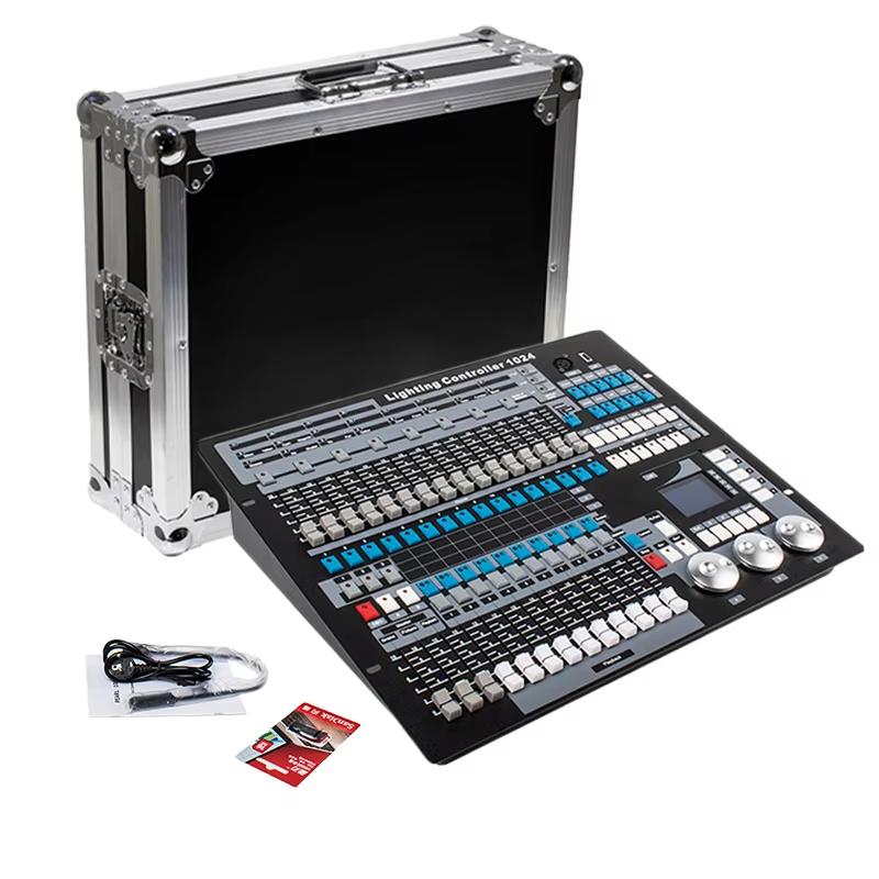 KING KONG 1024 DMX Console With Flight Case DJ Controller Suitable for Moving Head Light Par Light Series Stage Light Equipment