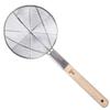 JINGRUIXIANG Wooden Handle Stainless Steel Mesh Skimmer