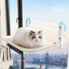 Беспроводная лежанка для кошек на окно, гамак для кошек с 4 присосками, складная кровать-гамак для кошек со съемным моющимся сетчатым чехлом для домашних кошек