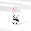 Cute Design Sense Niche Panda Balloon Brooch High-End Women'S Fashion Corsage Temperament Pin Suit Accessories