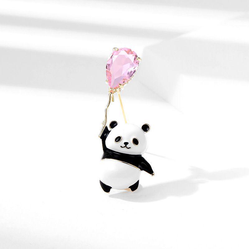 Милый дизайн Sense Niche Panda Balloon Brooch High-End Женская мода Корсаж Темперамент Pin Костюм Аксессуары