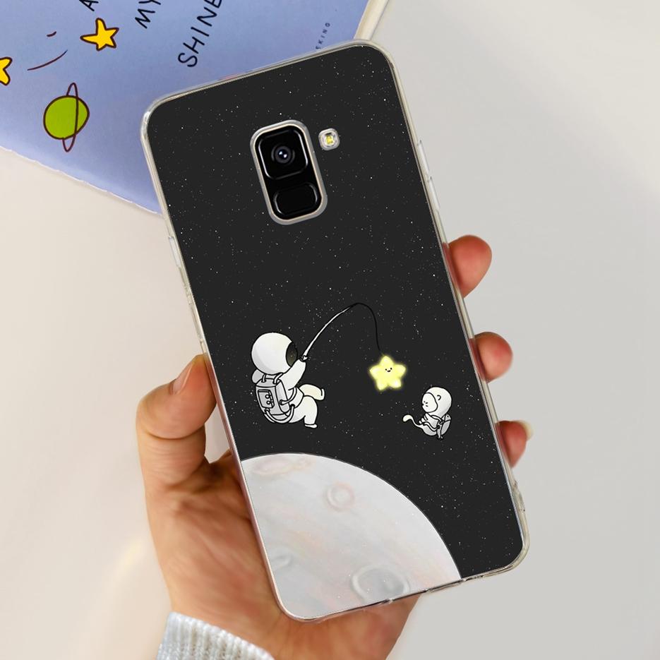 For Samsung Galaxy A8 2018 Case SM-A530F New Fashion Painted Cover Soft Silicone Phone Case For Samsung A8 Plus A8+ A730F Bumper