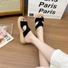 Fashion Flock Shoes Slippers Soft Slides Platform Summer Clogs Woman Comfort Beach Retro Concise Round Toe Casual Leisure Slippers Women