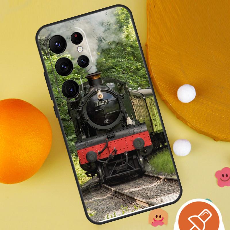 Train Railway Travel Phone Case For Samsung Galaxy S25 Ultra S23 S22 S21 Ultra S9 S10 S20 Plus S24 FE Funda Cover
