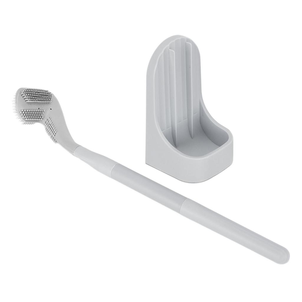 Golf Toilet Brush with Detachable Long Handle No Dead Corner Cleaning Brush for Bathroom HotelGrey