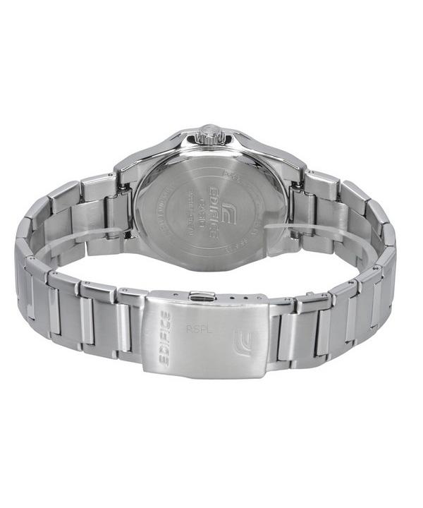 Casio Аналоговые кварцевые часы Edifice с сапфировым стеклом из нержавеющей стали с зеленым циферблатом EFR-S108D-3A 100M Мужские часы