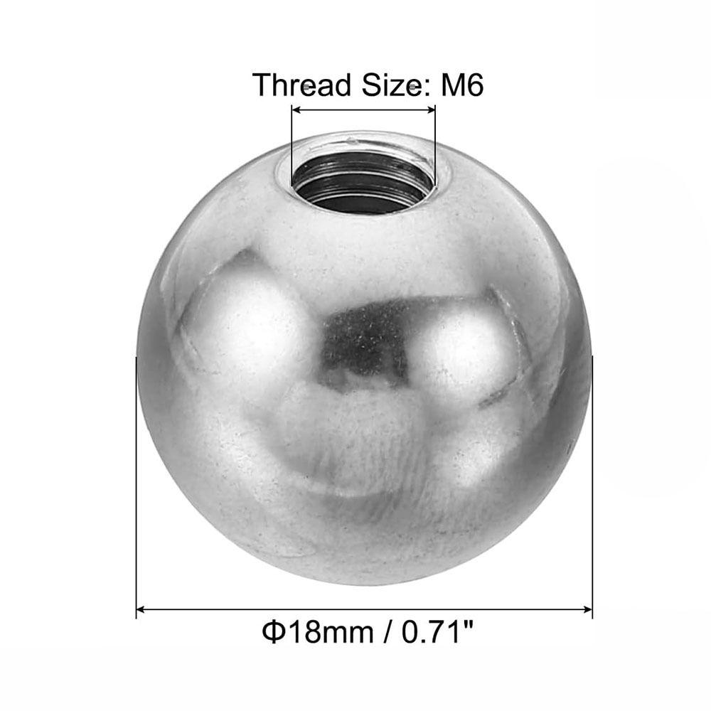 4 шт. серебряные шариковые гайки M4/M6, круглые шариковые гайки с резьбой для сверления, осветительные приборы, украшения своими руками