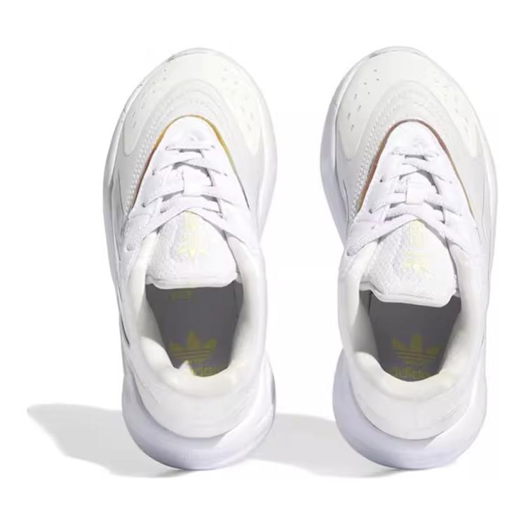 adidas Originals Ozelia Удобные Универсальные Низкие Детские Повседневные Кроссовки Детские Повседневные Кроссовки Розовые Белые HQ1598