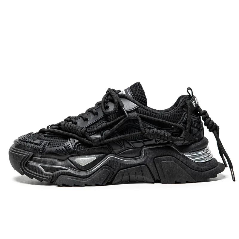 Платформенные кроссовки Мужская обувь Модные массивные кроссовки Мужская повседневная обувь Дышащая Спортивная обувь Папины кроссовки Мужская обувь для скейтбординга Фитнес-обувь