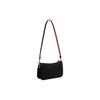 Coach Penn 21 Solid Color Embossed Letter Hardware Zipper Closure Leather Underarm Handheld Shoulder Bag Small Women Bags Black CM552-B4BK