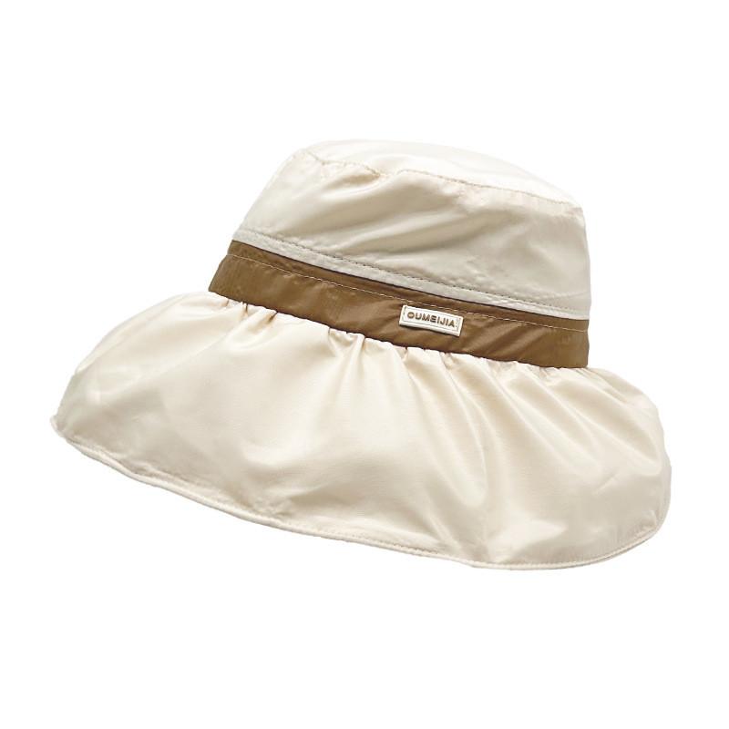 Casual Sun Protection Hat With Big Brim For Summer Outdoor Travel And Face Slimming