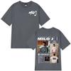 Rapper Milo J 166 Album Tour Merch Tshirts Mens Women Harajuku Hip Hop Pop music Tshirts Summer pure Cotton Short Sleeves Top