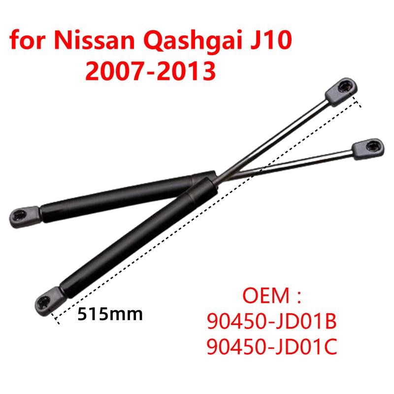 2Pcs 90450-JD01B Car Rear Trunk Boot Tailgate Gas Struts Lift Support Rod Bars for Nissan Qashqai J10 2007-2013