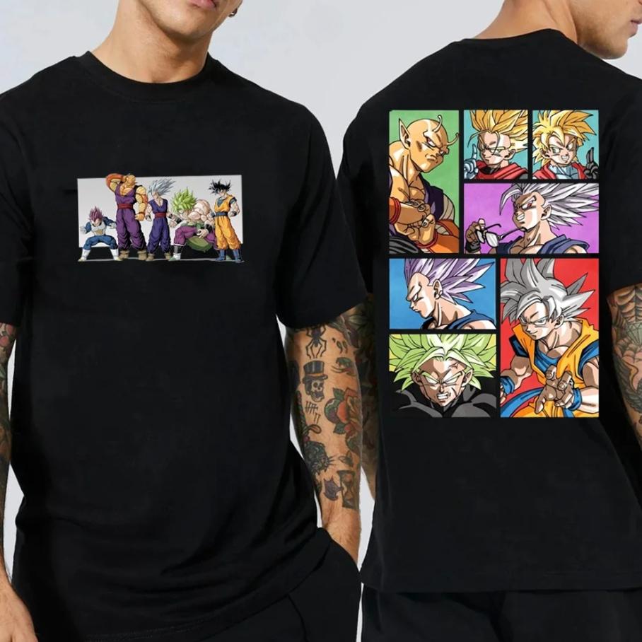 2026 Новая футболка с принтом аниме Dragon Ball Super Saiyan, короткий рукав, мужская и женская футболка, мужские топы, спортивная футболка, Харадзюку
