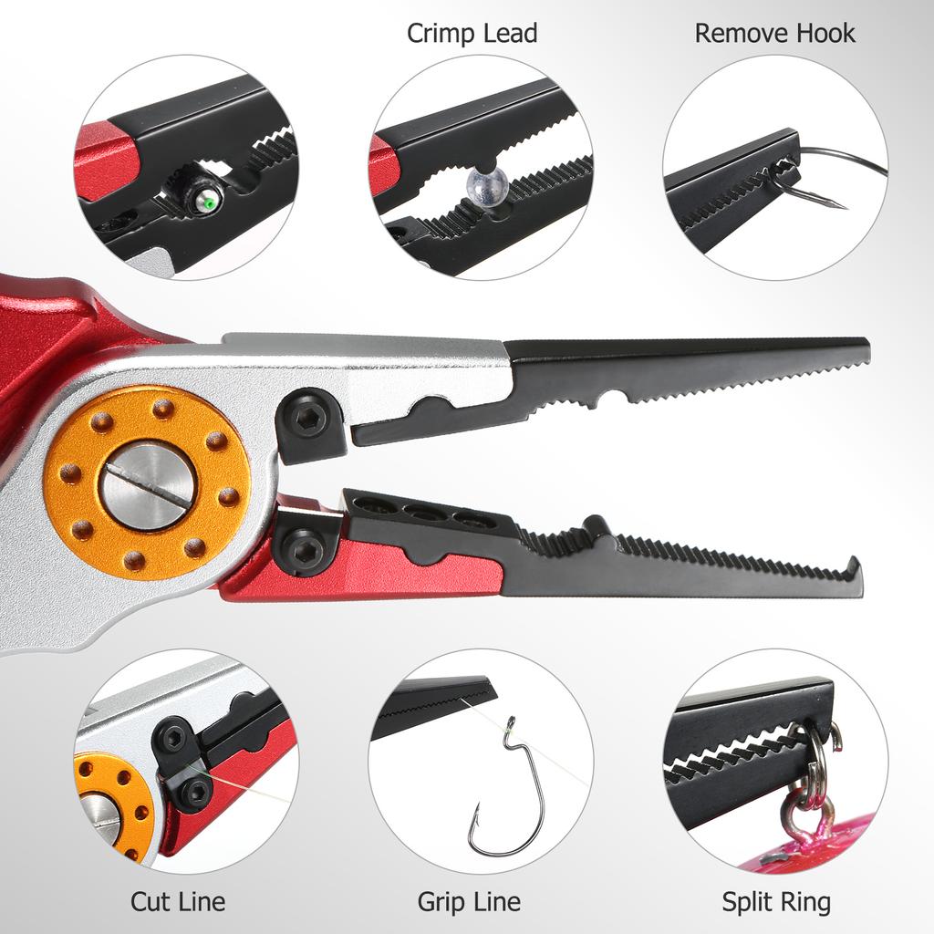 Zinger Retractor Мультифункциональный набор рыболовных плоскогубцев с ножницами для рыбы Zinger Retractor Рыболовные снасти