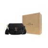 Coach Амелия 16 Однотонная Съемный Ремень На Плечо Клапан Кожаная Сумка Через Плечо Маленькая Женская сумка через плечо Черная CP001-IMBLK