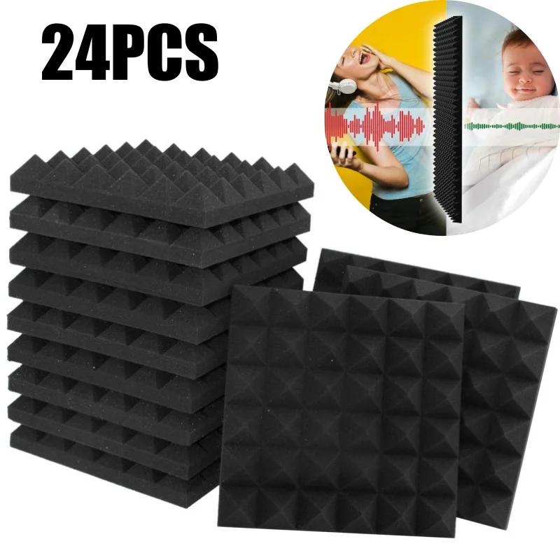 Звукопоглощающая пена 30x30 см 12-36 шт. Акустические пенопанели Звукоизоляция стен Студийная акустическая обработка Звукопоглощающий материал