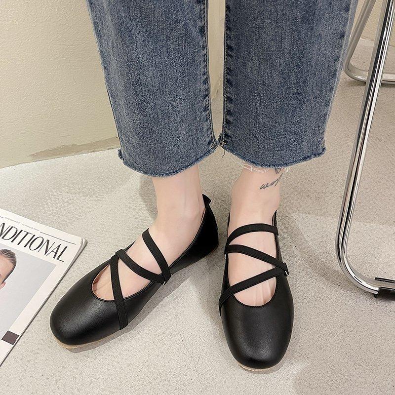 Модная женская обувь 2024 Новые роскошные дизайнерские туфли Мэри Джейн Женские весенние туфли-балетки из лакированной кожи с квадратным носком Винтажные лоферы с узким ремешком