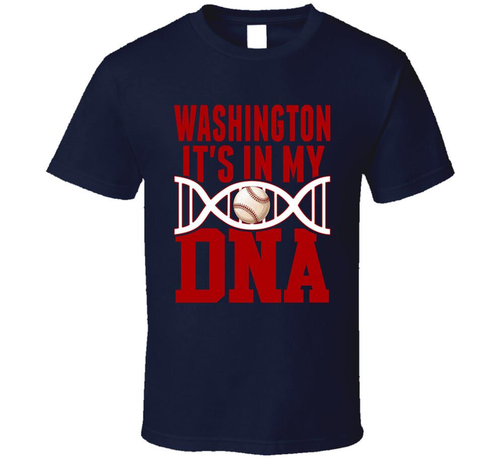 It's In My Dna Washington Baseball Fan T Shirt Mens Womens Tees Top
