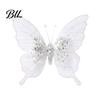 Elegant Christmas Garland Decorations Velvet Butterfly Ornaments, Artificial Glitter Sequins Xmas Tree Three Dimensional Ornaments Decoration