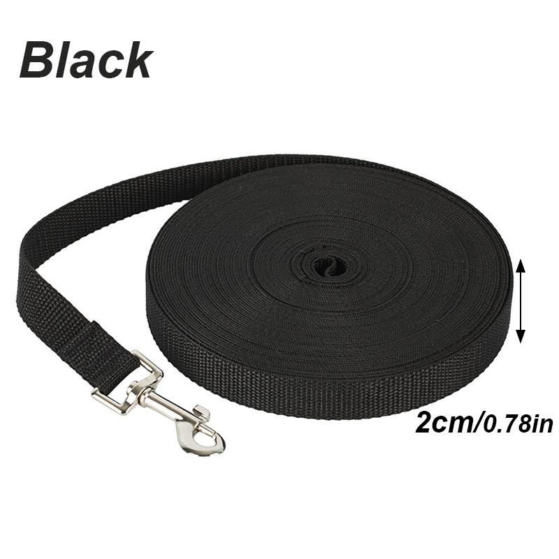 Nylon Durable and strong traction rope Pet Solid Color Long Lanyard Traction Rope for Small Large Dogs 5M 10M 20M 30M Lead Item