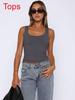 Y2k Sexy Crop Top With High Elastic Polyester For Streetwear Girls