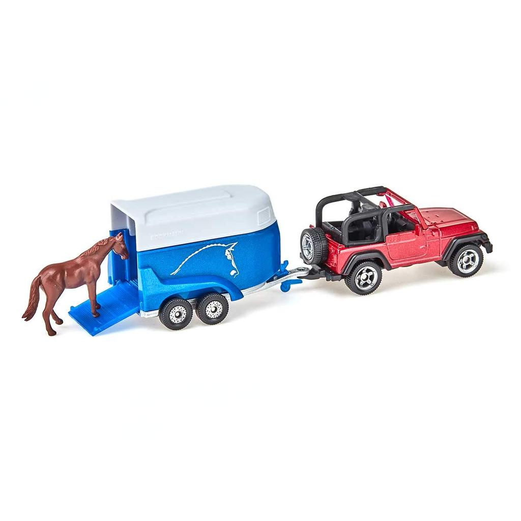 BorneLund SIKU Jeep with Horse Trailer SK1651