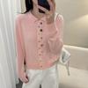 Women S Spring Polo Collar Knit Cardigan Sweater Versatile Basic Outerwear