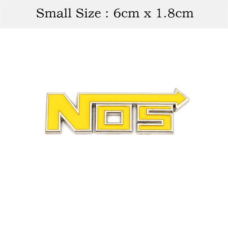 3D металлический логотип NOS, эмблема на передней решетке, значок, автомобильные наклейки, наклейки для BMW Honda Mercedes Auto Ford Focus Volkswagen Nissan Toyota