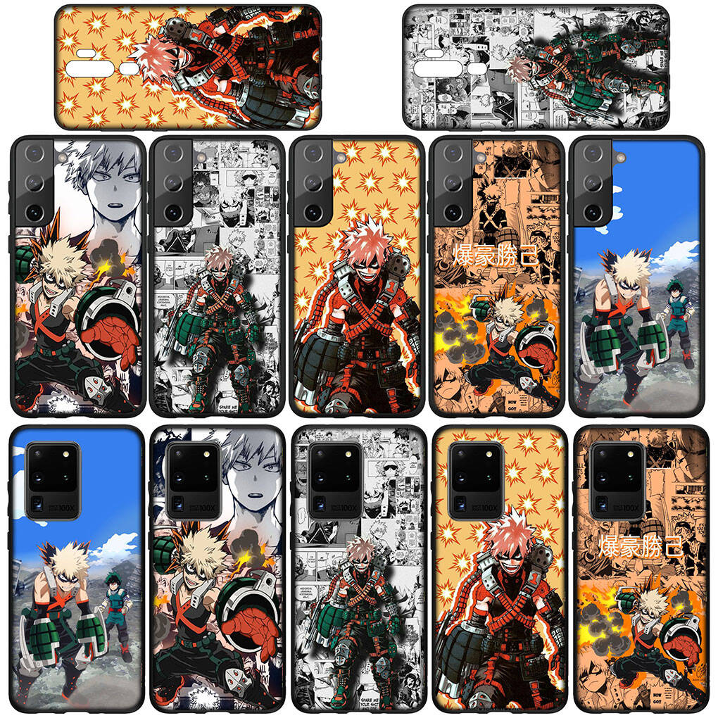 Для Samsung Galaxy S25 S24 S23 iPhone 17 16 15 Xiaomi Redmi Note 14 13 12 11 Pro Max XR Чехол для телефона Бакуго Кацуки Моя геройская академия OPPO Huawei