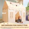 Игровая палатка JOYFY для детей, для дома и улицы, 51*35*52 дюйма, с одеялом и светодиодной подсветкой, идеальное личное пространство для детского домика