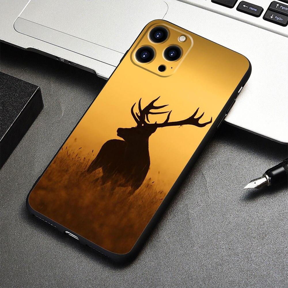 Deer Hunting Camo For iPhone 11 12 8 Plus 7 XR X XS 14 13 Pro Max 5S SE2022 Mini SE SE2 6S 6 Protection Cell Coque