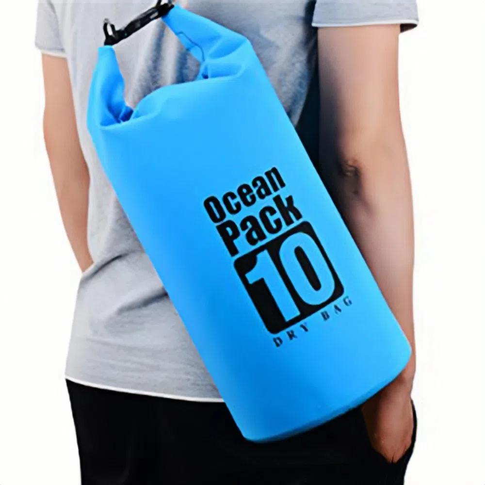 10L Swimming Bucket Bag Waterproof Beach Backpack Waterproof Dry Bag  Fishing Hiking