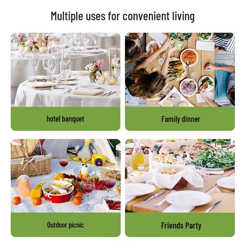 Одноразовый набор посуды для пикника и кемпинга Meiliya