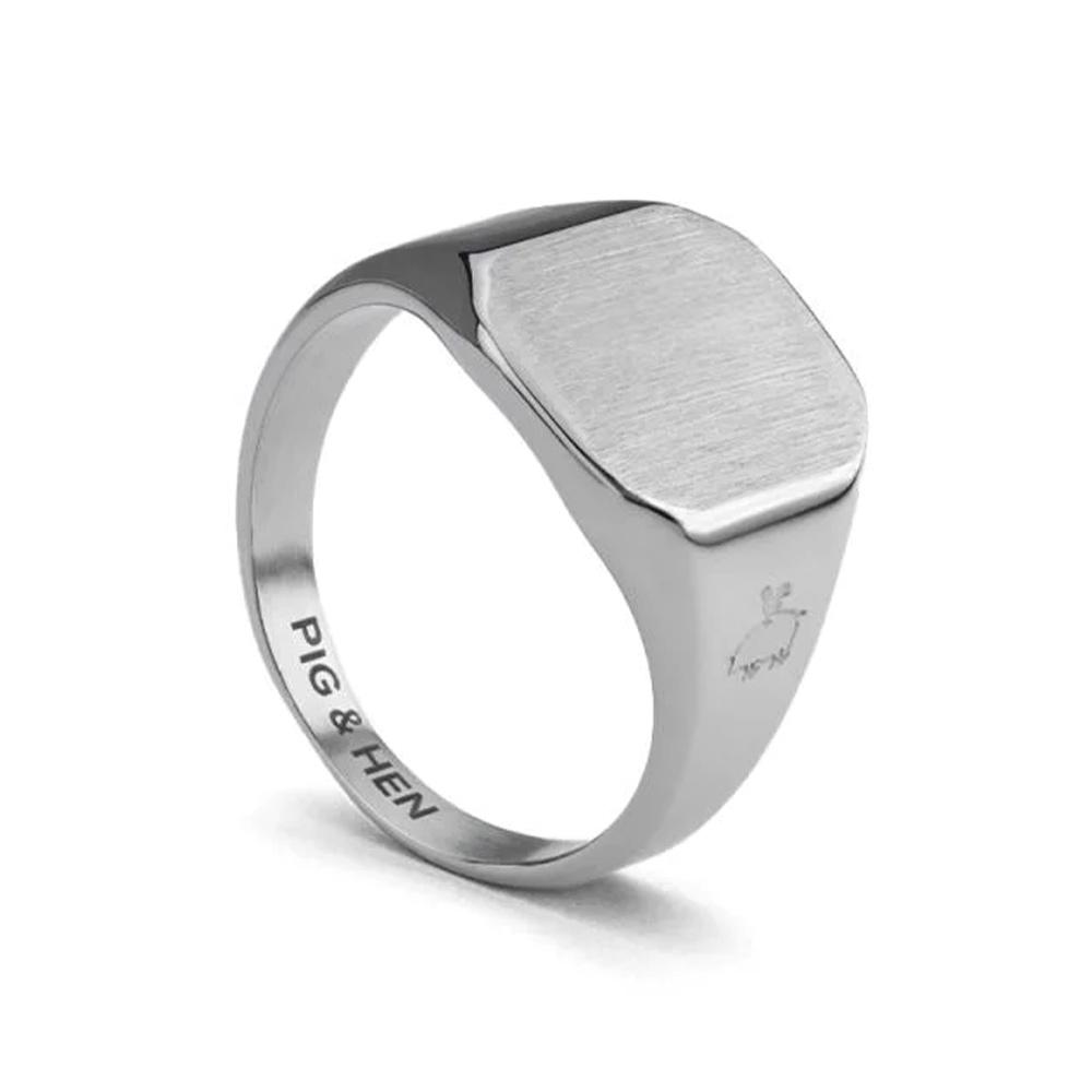 Кольцо Pig&Hen Signet 16 Classic - Серебро