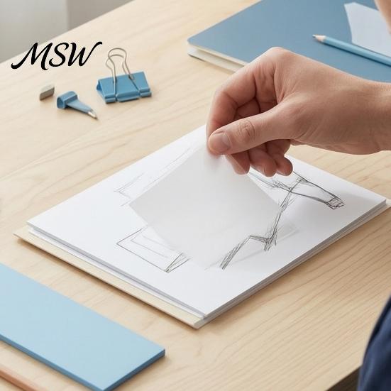 Removable Clear Sticky Notepads 2PCS Transparent Notepads, Waterproof Memo Pads, Smooth Writing Self Stick Notes for Journaling Strong Adhesive